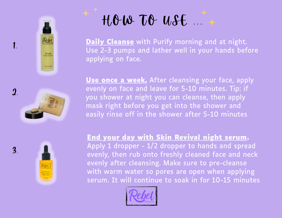 Trio Sample The Original Trio Sample Kit - Rebel Skincare